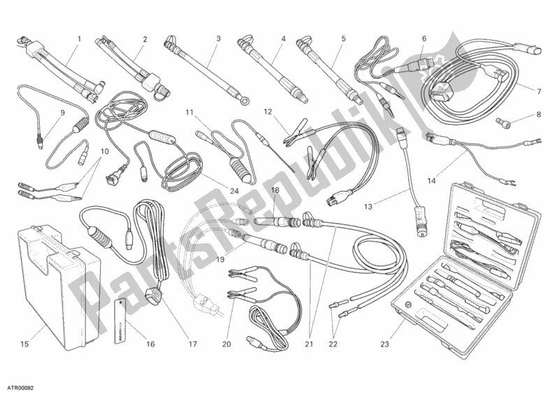 Todas as partes de Instrumento De Verificação De Pressão do Ducati Monster S2R 800 2007